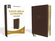 Tapa de RVR60 Large-Print Ultrathin Bible--soft leather-look, brown