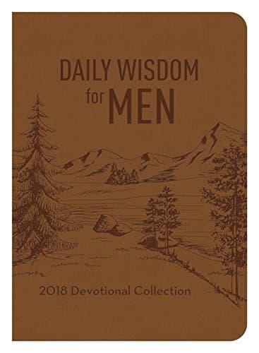 Tapa de Daily Wisdom for Men 2018 Devotional Collection
