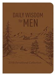 Tapa de Daily Wisdom for Men 2018 Devotional Collection