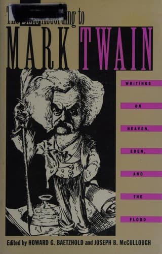 Tapa de The Bible according to Mark Twain