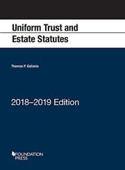 Tapa de Uniform Trust and Estate Statutes, 2018-2019 Edition