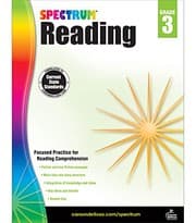 Tapa de Spectrum 3rd Grade Reading Workbook—State Standards for Reading Comprehension, Nonfiction Fiction Passages With Answer Key for Homeschool or Classroom