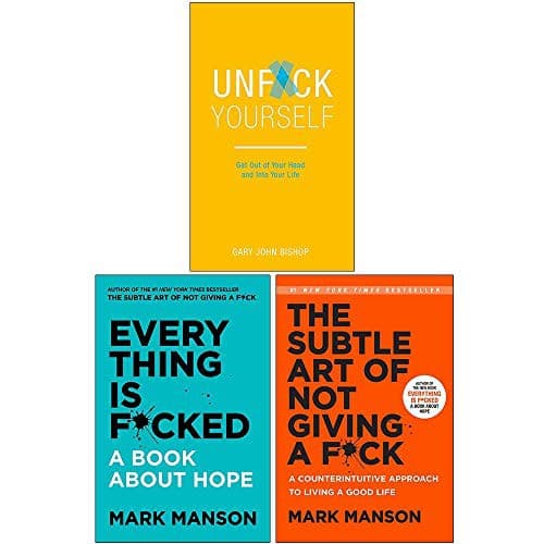 Tapa de Everything Is Fcked [Hardcover], The Subtle Art of Not Giving a Fck [Hardcover], Unfck Yourself 3 Books Collection Set