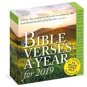 Tapa de 365 Bible Verses-A-Year Page-A-Day Calendar 2019