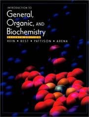 Tapa de Introduction to general, organic, and biochemisty