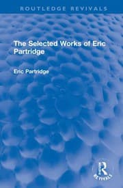 Tapa de Selected Works of Eric Partridge