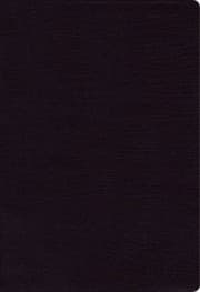 Tapa de NKJV, Cultural Backgrounds Study Bible, Bonded Leather, Black, Indexed, Red Letter Edition