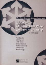 Tapa de Modelling and Measuring the Wider Benefits of Learning