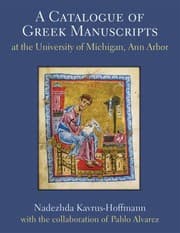Tapa de Catalogue of Greek Manuscripts at the University of Michigan, Ann Arbor