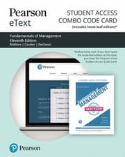 Tapa de Pearson EText for Survey of Fundamentals of Management -- Combo Access Card