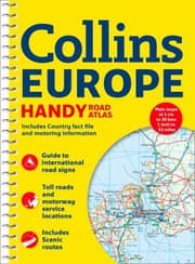 Tapa de Collins Handy Road Atlas Europe