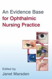Tapa de An evidence base for ophthalmic nursing practice