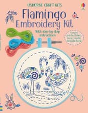 Tapa de Flamingo Embroidery Kit