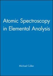 Tapa de ATOMIC SPECTROSCOPY IN ELEMENTAL ANALYSIS; ED. BY MICHAEL CULLEN