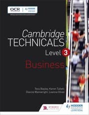 Tapa de Cambridge Technicals Level 3 Business