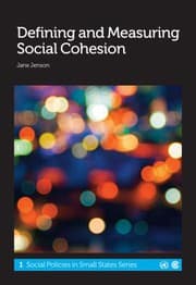 Tapa de Defining and measuring social cohesion