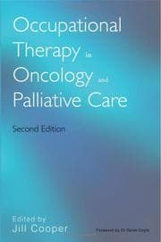 Tapa de Occupational therapy in oncology and palliative care