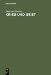 Tapa de Krieg und Geist