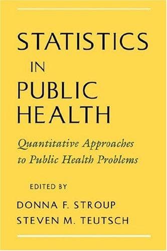 Tapa de Statistics in public health