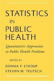 Tapa de Statistics in public health