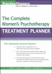 Tapa de The complete women's psychotherapy treatment planner