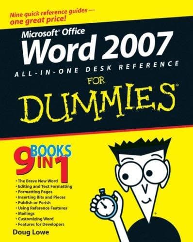 Tapa de Word 2007 All-in-One Desk Reference For Dummies (For Dummies (Computer/Tech))