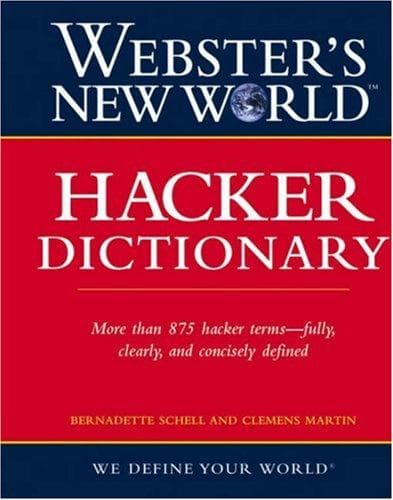 Tapa de Webster's new world hacker dictionary