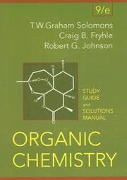 Tapa de Organic Chemistry, Student Study Guide and Solutions Manual