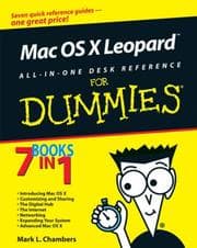 Tapa de Mac OS X Leopard All-in-One Desk Reference For Dummies