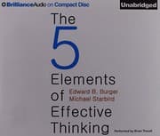 Tapa de The Five Elements of Effective Thinking