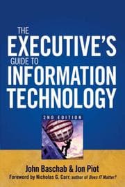 Tapa de The executive's guide to information technology