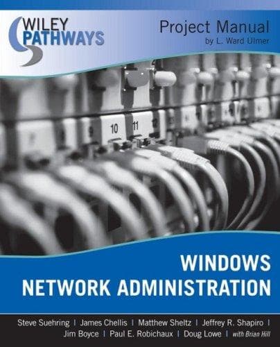 Tapa de Wiley Pathways Windows Network Administration Project Manual