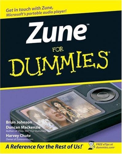 Tapa de Zune For Dummies