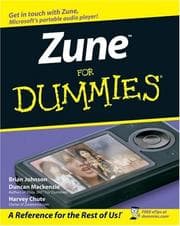 Tapa de Zune For Dummies