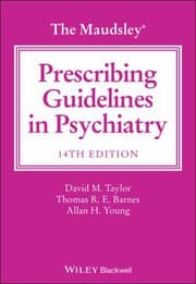 Tapa de Maudsley Prescribing Guidelines in Psychiatry