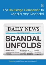 Tapa de Routledge Companion to Media and Scandal