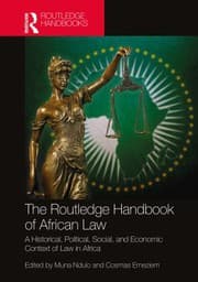 Tapa de Routledge Handbook of Law in Africa
