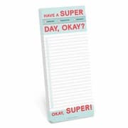 Tapa de Knock Knock Have a Super Day Make-A-List Pads