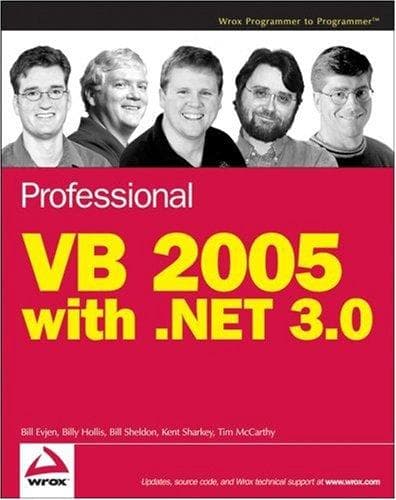 Tapa de Professional VB 2005 with .NET 3.0 (Programmer to Programmer)