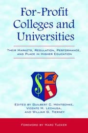 Tapa de For-profit colleges and universities