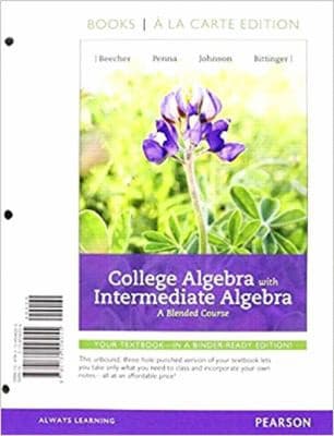 Tapa de College Algebra with Intermediate Algebra