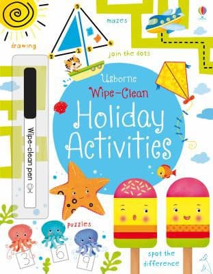 Tapa de Wipe-Clean Holiday Activities
