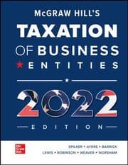 Tapa de McGraw Hill's Taxation of Business Entities 2022 Edition