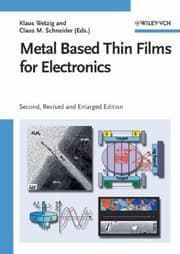 Tapa de Metal based thin films for electronics