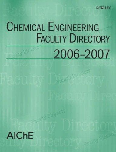 Tapa de Chemical Engineering Faculty Directory