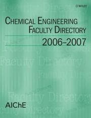 Tapa de Chemical Engineering Faculty Directory