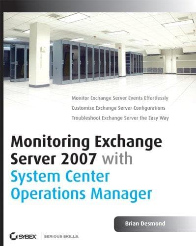 Tapa de Monitoring Exchange Server 2007 with System Center Operations Manager