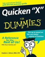 Tapa de Quicken "X" For Dummies