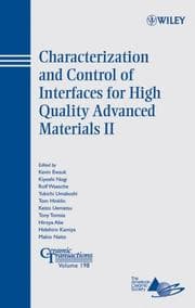 Tapa de Characterization and Control of Interfaces for High Quality Advanced Materials II
