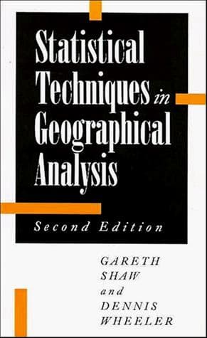 Tapa de Statistical techniques in geographical analysis